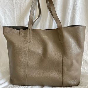 Furla Pebbled Leather Tote